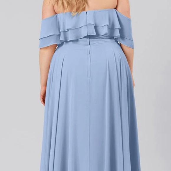 Kennedy Blue Allison Bridesmaids Dress Seaglass Size 18 - Picture 6 of 6